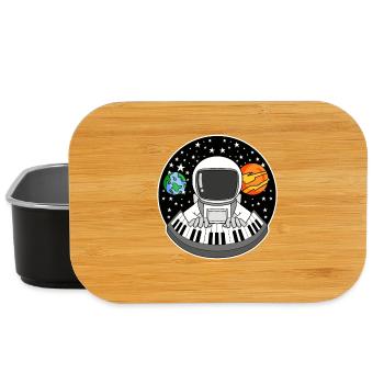 L’astronaute joue du piano - Boîte à goûter - noir - Devant