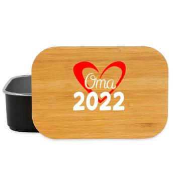 Oma 2022 - Werdende Oma - Lunch Box - Schwarz - Vorne