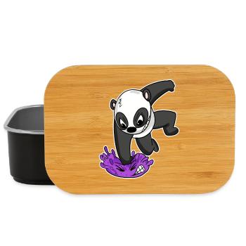 Panda Virus Combat - Boîte à goûter - noir - Devant