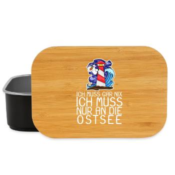 Ostsee Urlaub Geschenk - Lunch Box - Schwarz - Vorne
