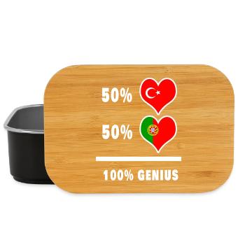 Portugal und Türkei genial / Geschenk - Lunch Box - Schwarz - Vorne
