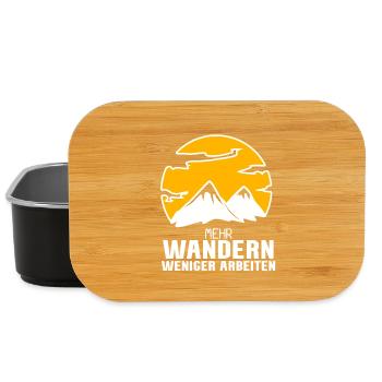 Wandern Berge Wanderer - Lunch Box - Schwarz - Vorne