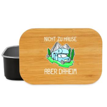 Wohnmobil Blau - Lunch Box - Schwarz - Vorne