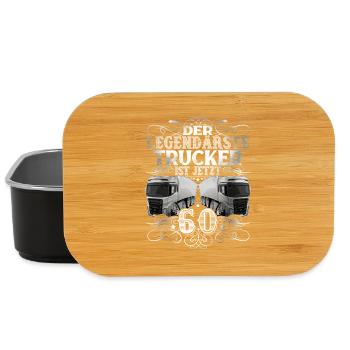 Lkw Fahrer 60 Jahre Geburtstag Trucker - Lunch Box - Schwarz - Vorne