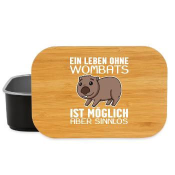 Wombat - Lunch Box - Schwarz - Vorne