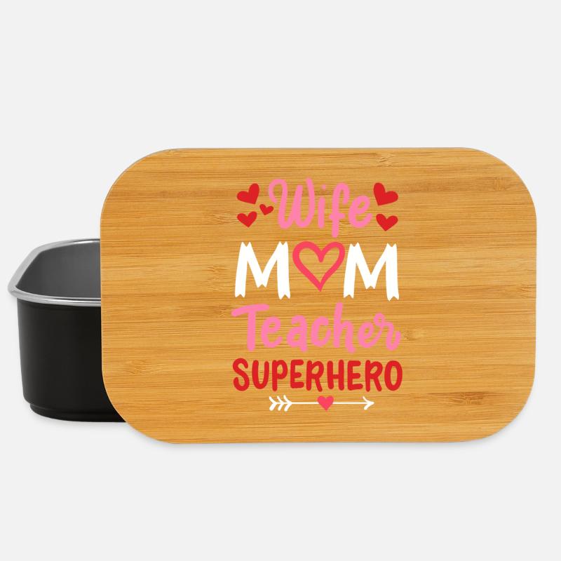 Muttertag Ehefrau Mama Lehrerin - Lunch Box - Schwarz