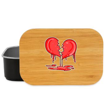 Gebrochenes Herz - Lunch Box - Schwarz - Vorne