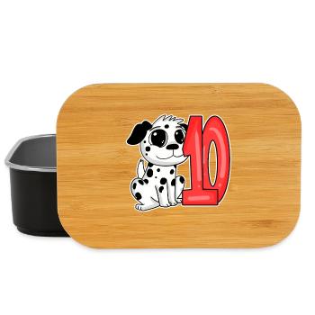 10 Jahre alt - Dalmatiner - 10. Geburtsta - Lunch Box - Schwarz - Vorne
