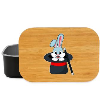 Hase Zauberer Zauberstab - Lunch Box - Schwarz - Vorne