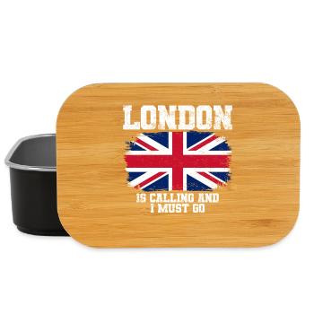 London Union Jack-Flagge Reisen - Lunch Box - Schwarz - Vorne