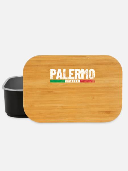 Palermo Italien Flagge - Lunch Box - Schwarz