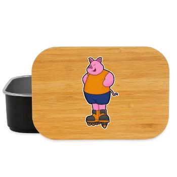 Schwein Inline skating Inline skates - Lunch Box - Schwarz - Vorne