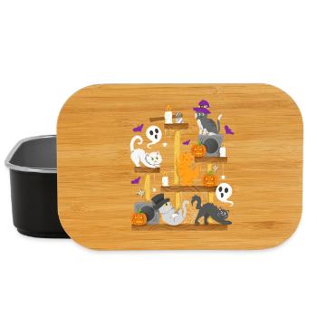 Halloween Katzen Halloween-Kostüm - Lunch Box - Schwarz - Vorne