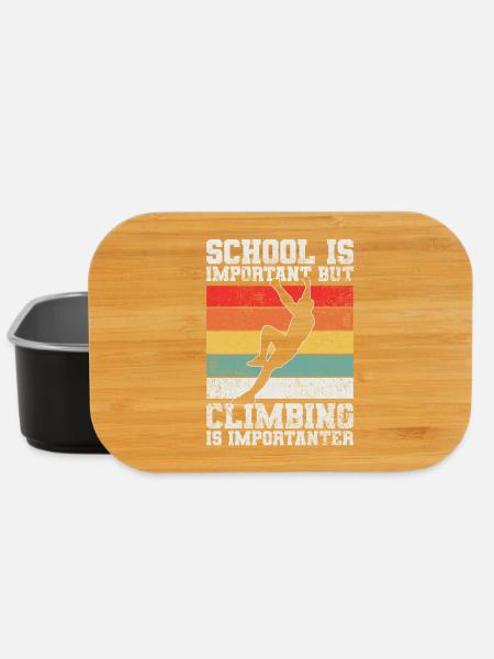 Klettern Kletterer Bouldern - Lunch Box - Schwarz
