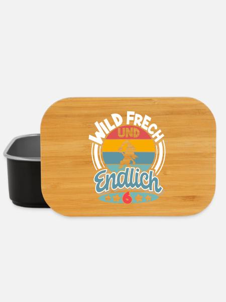 Pirat 6. Geburtstag Kinder - Lunch Box - Schwarz