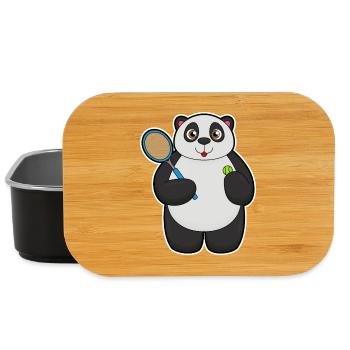 Panda Tennis Racket - Lunch Box - black - Front