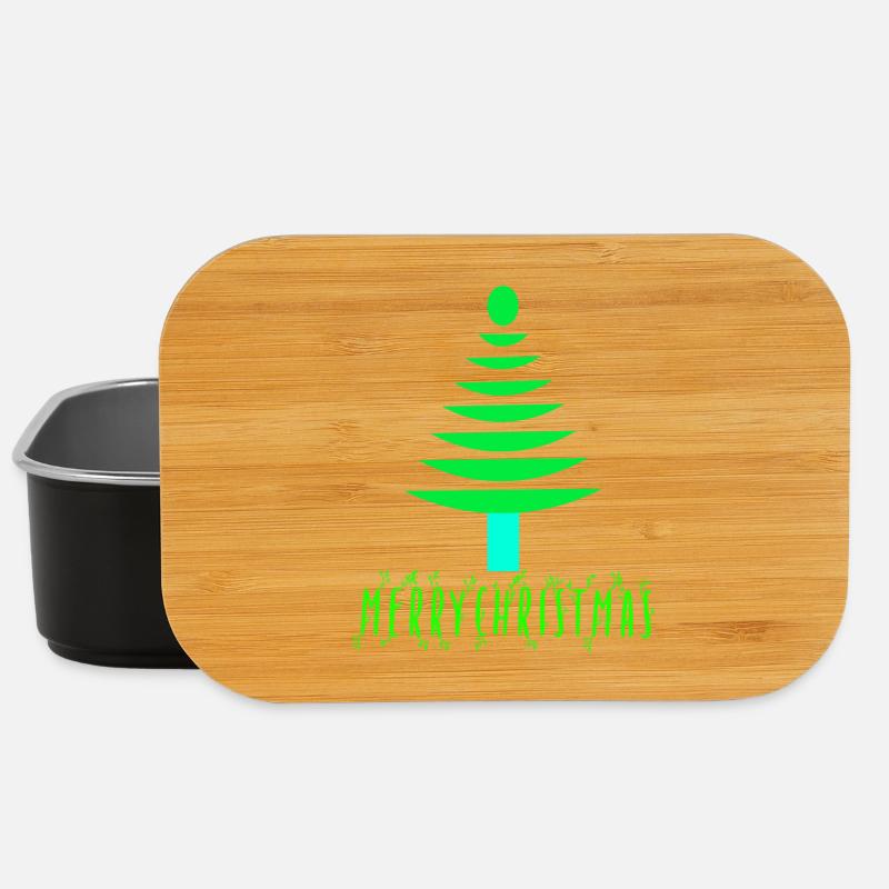 Neon-Kiefern-Weihnachtsbaum - Lunch Box - Schwarz