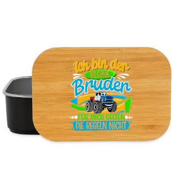 Kleiner Bruder Monstertruck - Lunch Box - Schwarz - Vorne