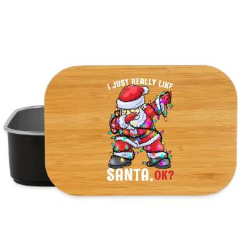 Weihnachtsmann Santa Claus - Lunch Box - Schwarz - Vorne