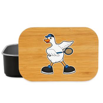 Duck Tennis Racket - Lunch Box - black - Front