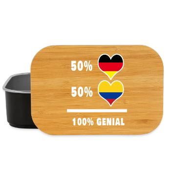 Germany and Colombia 100% Ingenious / Gift - Lunch Box - black - Front