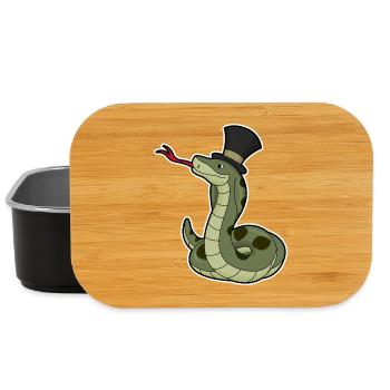 Schlange Gentleman Zylinder - Lunch Box - Schwarz - Vorne