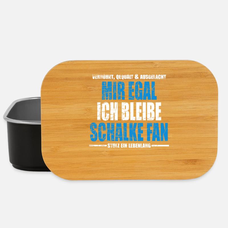 Mir Egal ich bleibe Schalke Fan Vintage - Lunch Box - Schwarz