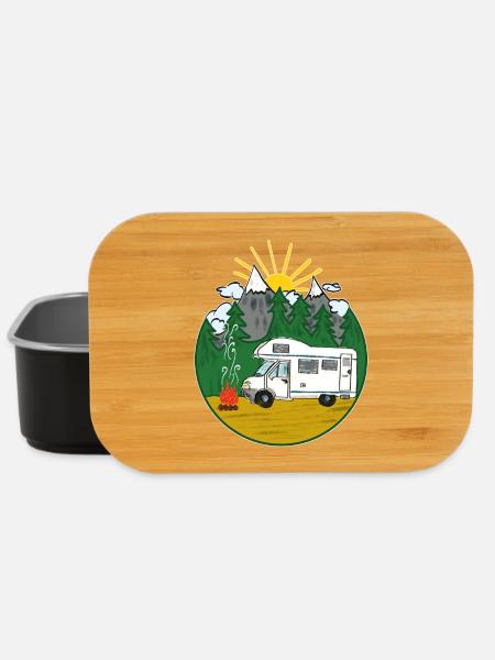 Camping Is My Life - Womo - Camping-car - Boîte à goûter - noir