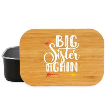 Cadeau grande sœur Big Sister Again - Boîte à goûter - noir - Devant