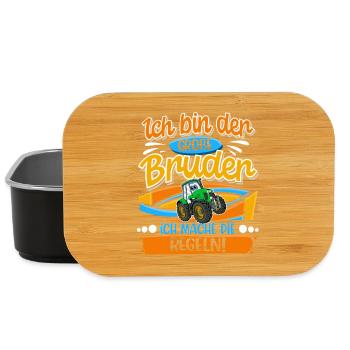 Traktor Großer Bruder - Lunch Box - Schwarz - Vorne