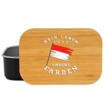 ROT Weiße Flagge - Lunch Box - Schwarz - Vorne