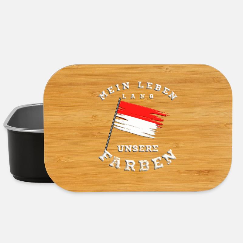 ROT Weiße Flagge - Lunch Box - Schwarz