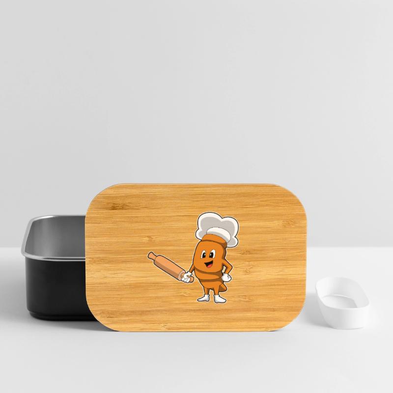 Bread Baker Rolling Pin Baking Lunch Box