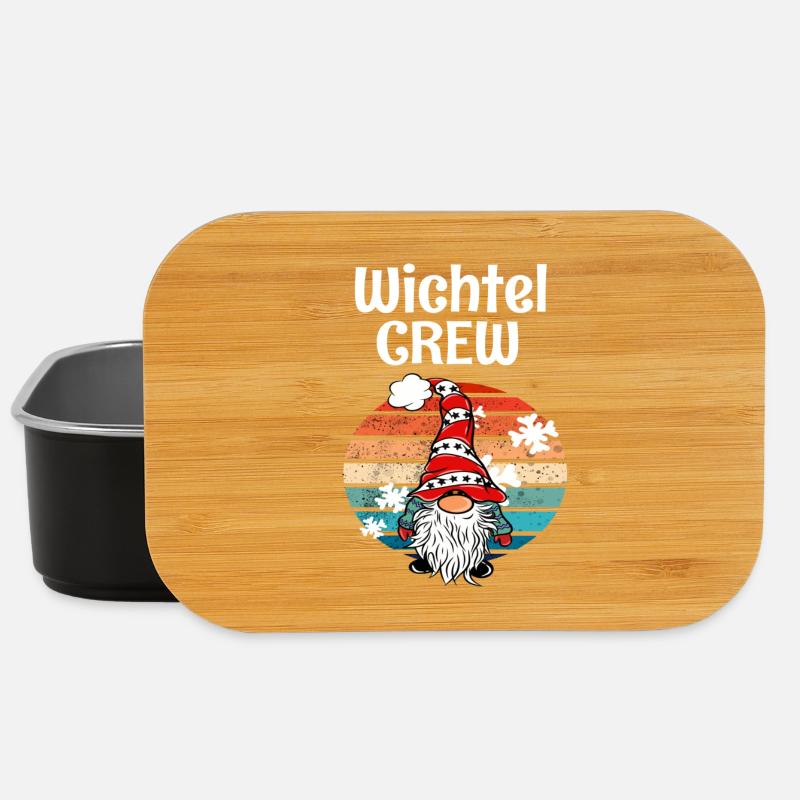 Wichtel Crew Weihnachts Gnom - Lunch Box - Schwarz
