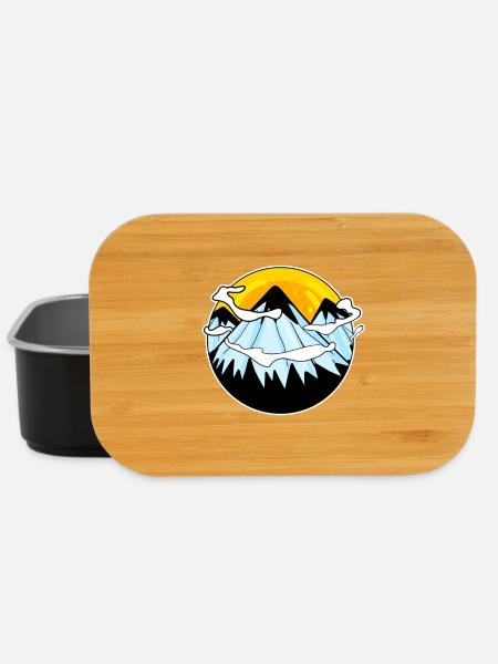 Mountain Mountains - Lunch Box - black
