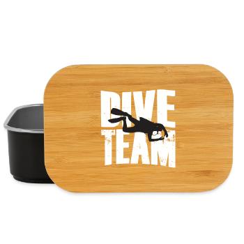 Dive Team Diver Silhouette - Lunch Box - black - Front