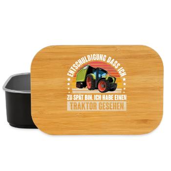 Entschuldigung Dass Ich Zu Spät Bin - Lunch Box - Schwarz - Vorne