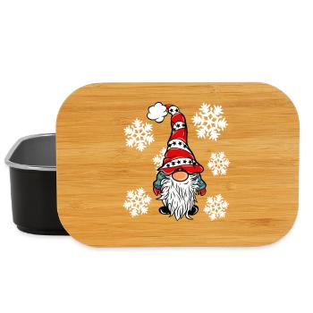 Elves with snowflakes - Lunch Box - black - Front