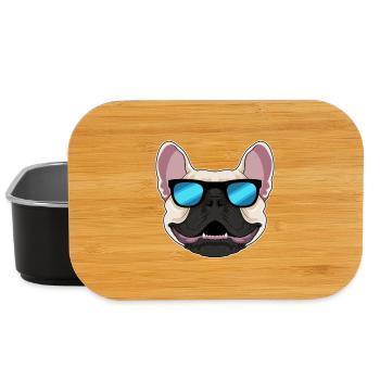 French Bulldog Sunglasses - Lunch Box - black - Front
