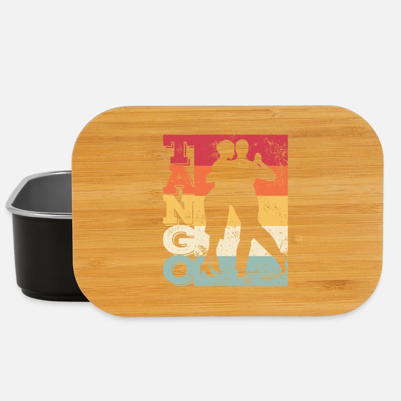 Tango Argentino Retro Vintage Tango Vals Dance - Lunch Box - Schwarz