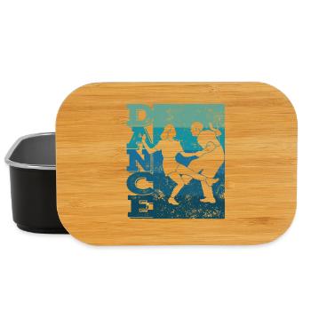 Boogie Woogie Swing Tanzen Retro Farben Vintage - Lunch Box - Schwarz - Vorne