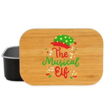 Musikalischer Elf Wichtel Weihnachten - Lunch Box - Schwarz - Vorne