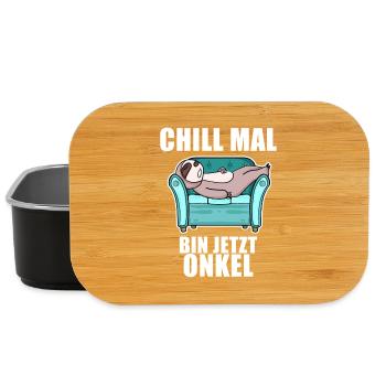 Neffe Onkel Geschenk - Lunch Box - Schwarz - Vorne