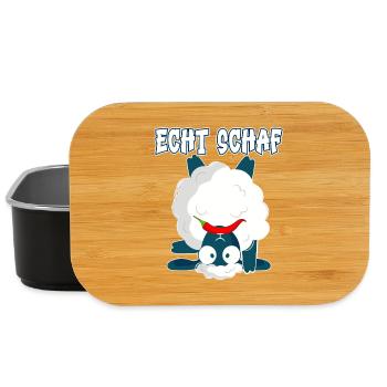 Echt Schaf Peperoni lustig Schäfer Bauernhof - Lunch Box - Schwarz - Vorne