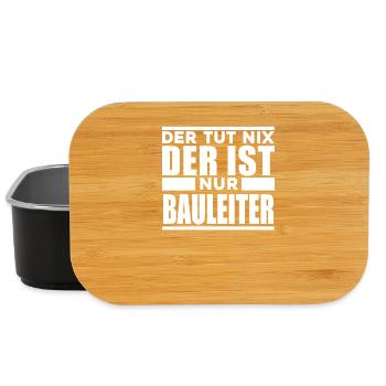 Bauleiter - Lunch Box - Schwarz - Vorne