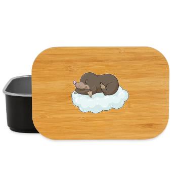 Maulwurf Schlafen Wolken - Lunch Box - Schwarz - Vorne