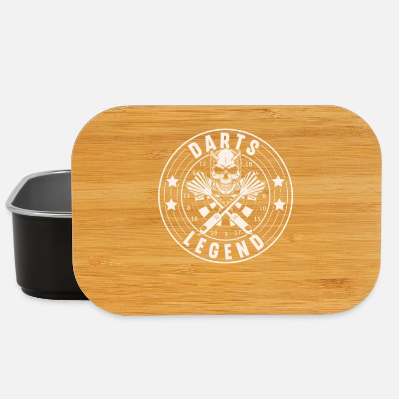 Darts Dart Darten Dartspieler - Lunch Box - Schwarz