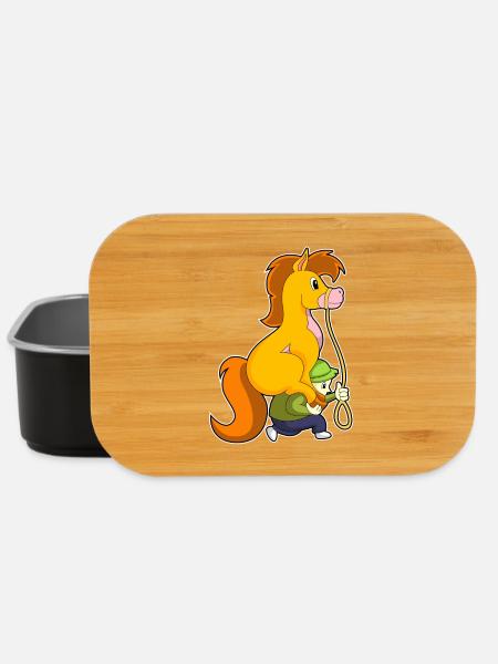 Junge Pferd - Lunch Box - Schwarz