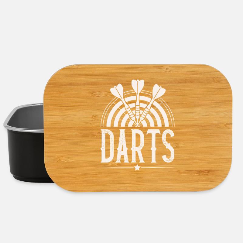 Dart Darten Darts - Lunch Box - Schwarz