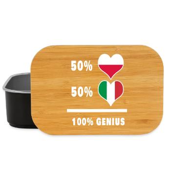 Génie de l'Italie et de la Pologne - Boîte à goûter - noir - Devant